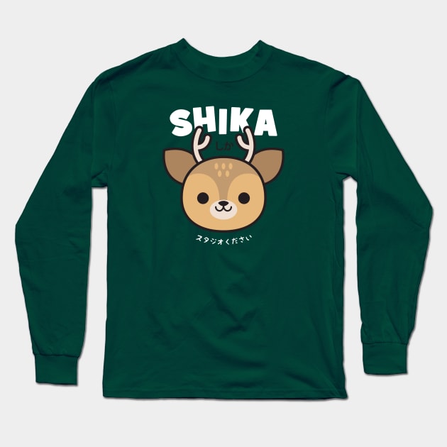 Deer Kawaii Long Sleeve T-Shirt by kudasai